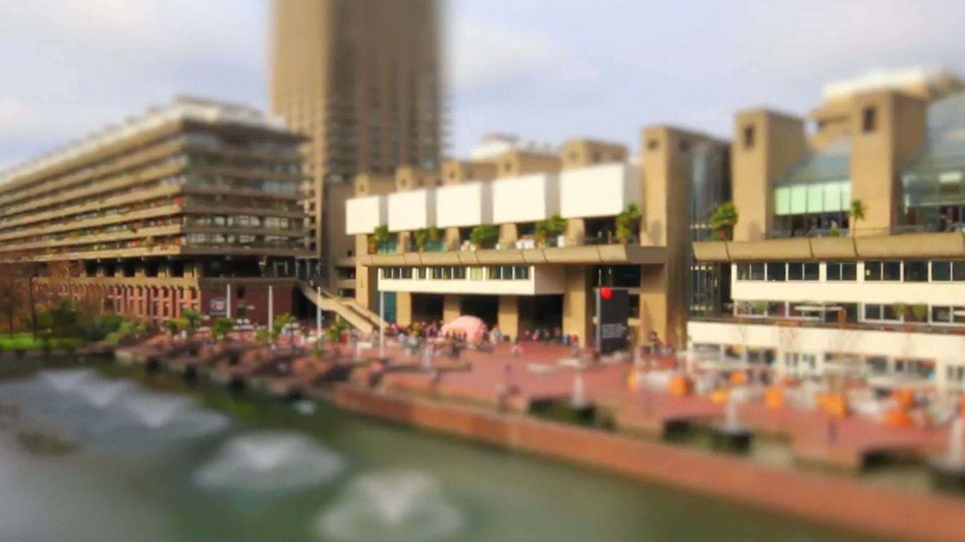 Barbican, London tilt-shift video cover