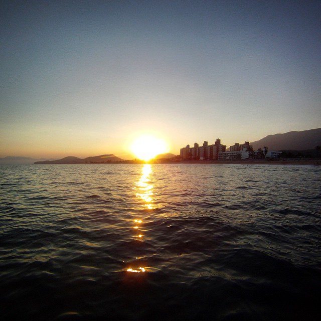 Sunset paddle tonight in Massaguaçu...