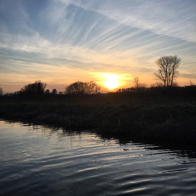 Just me and the sunset tonight whilst taking the SUP for a spin down the river! #redpaddleco #sup #standuppaddle #sunset