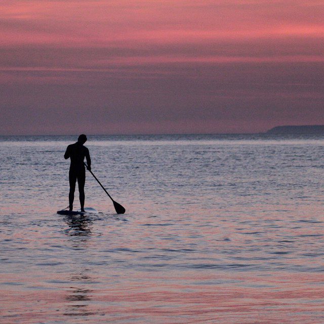 Contemplating life, it's moments like this that make it all worthwhile. #woolacombe #devon #standuppaddle. Photo by: @essexrambler