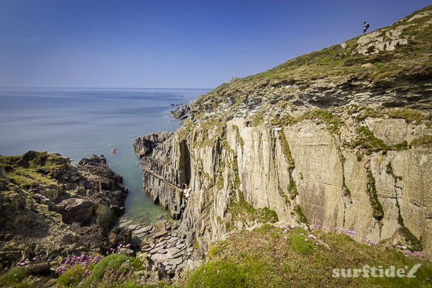 Glassy vistas at Morte Point, Devon, UK