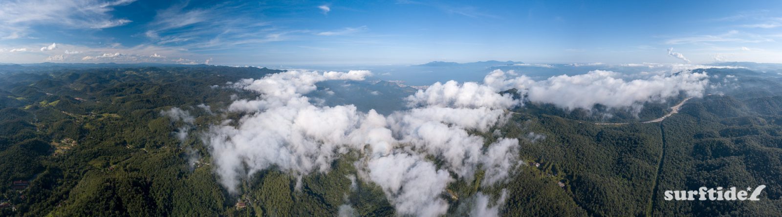 Panoramic Aerial Photo Of Litoral Norte and the Serra Do Mar, Brazil